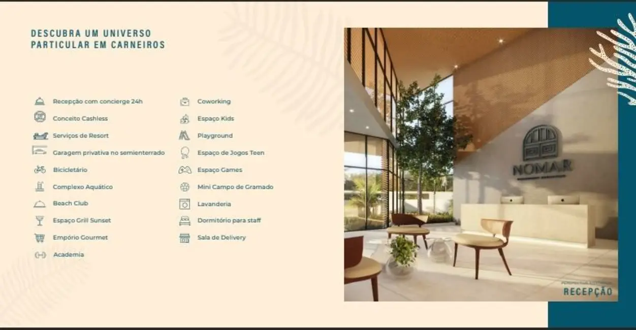 Foto 2 de Apartamento com 1 quarto à venda, 52m2 em Centro, Tamandare - PE