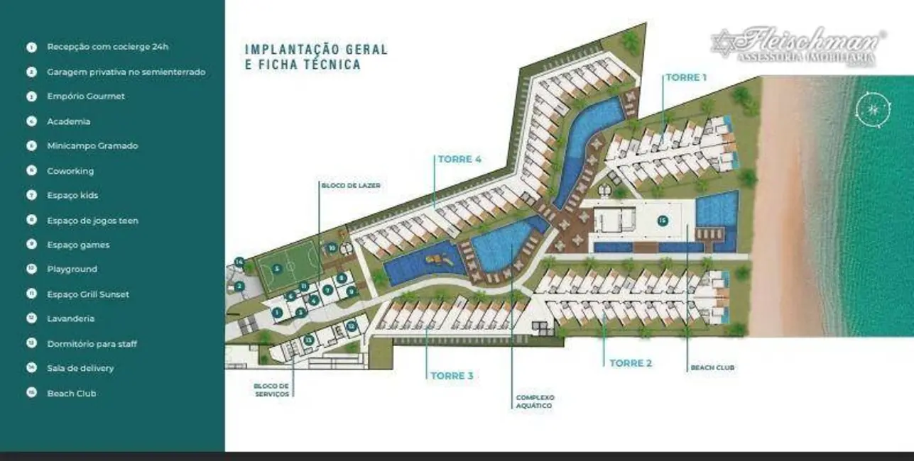 Foto 3 de Apartamento com 1 quarto à venda, 52m2 em Centro, Tamandare - PE