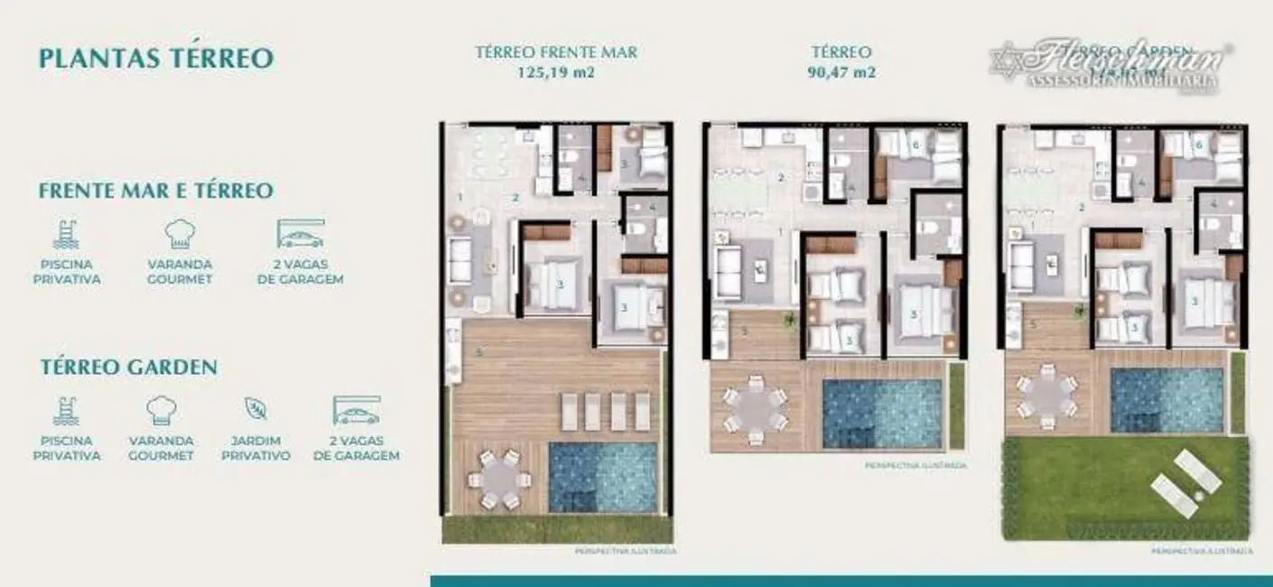 Foto 5 de Apartamento com 3 quartos à venda, 56m2 em Porto de Galinhas, Ipojuca - PE