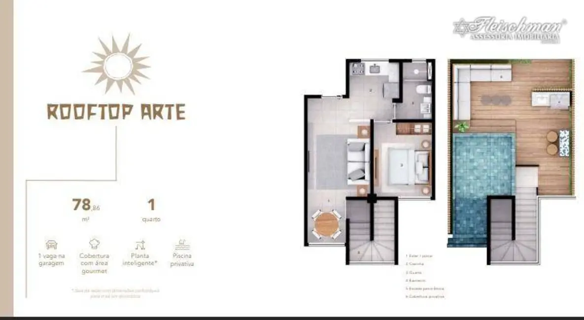 Apartamento com 1 quarto à venda, 36m2 em Porto de Galinhas, Ipojuca - PE - imagem 9 Foto 9 de Apartamento com 1 quarto à venda, 36m2 em Porto de Galinhas, Ipojuca - PE