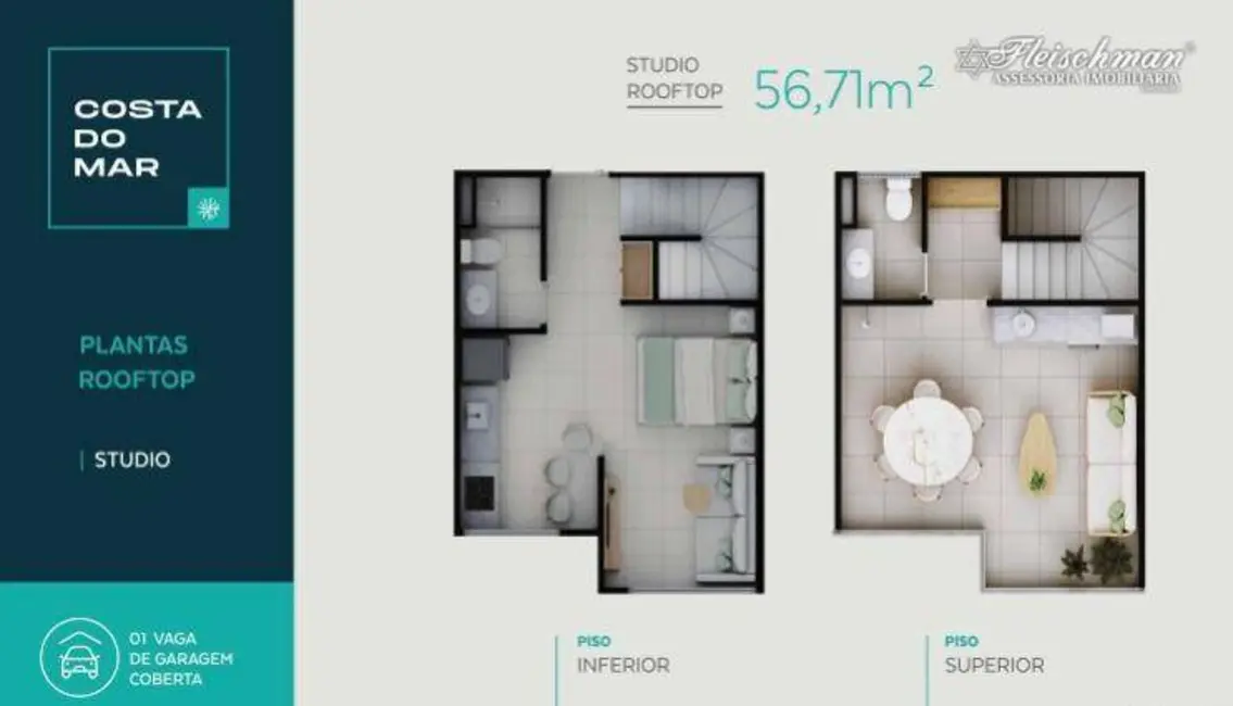 Foto 5 de Apartamento com 1 quarto à venda, 26m2 em Centro, Tamandare - PE