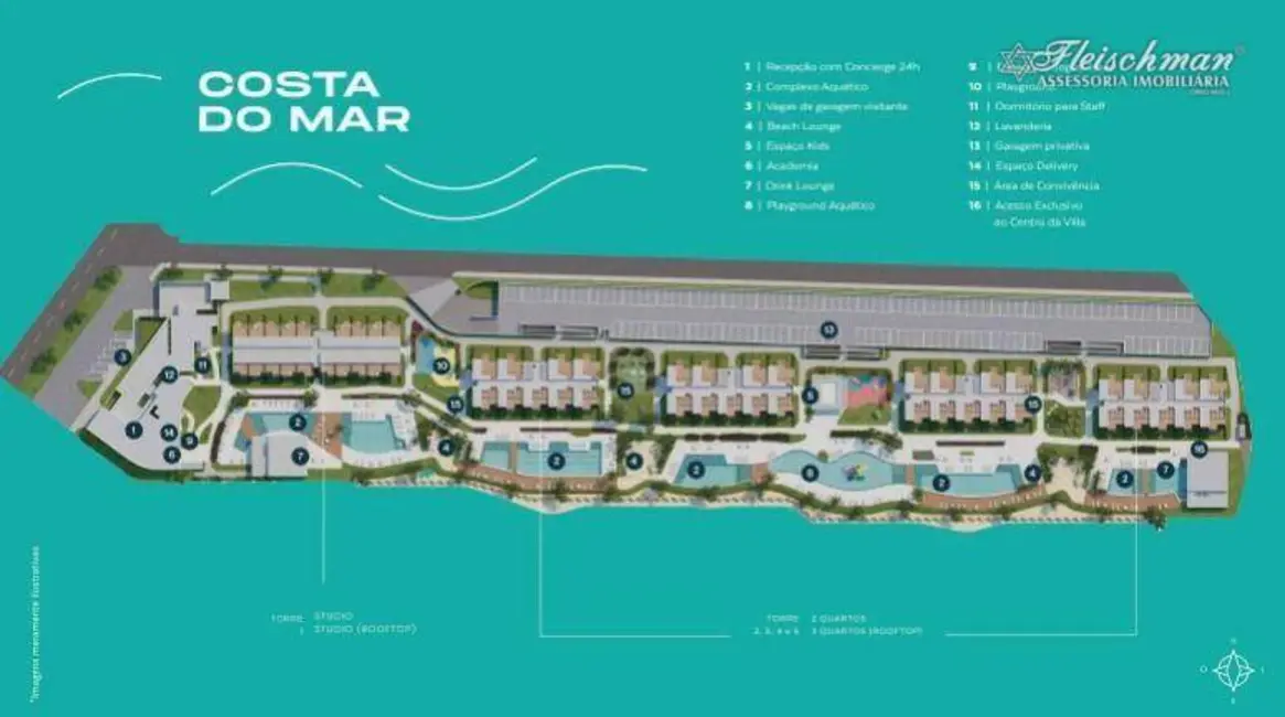 Foto 3 de Apartamento com 1 quarto à venda, 26m2 em Centro, Tamandare - PE