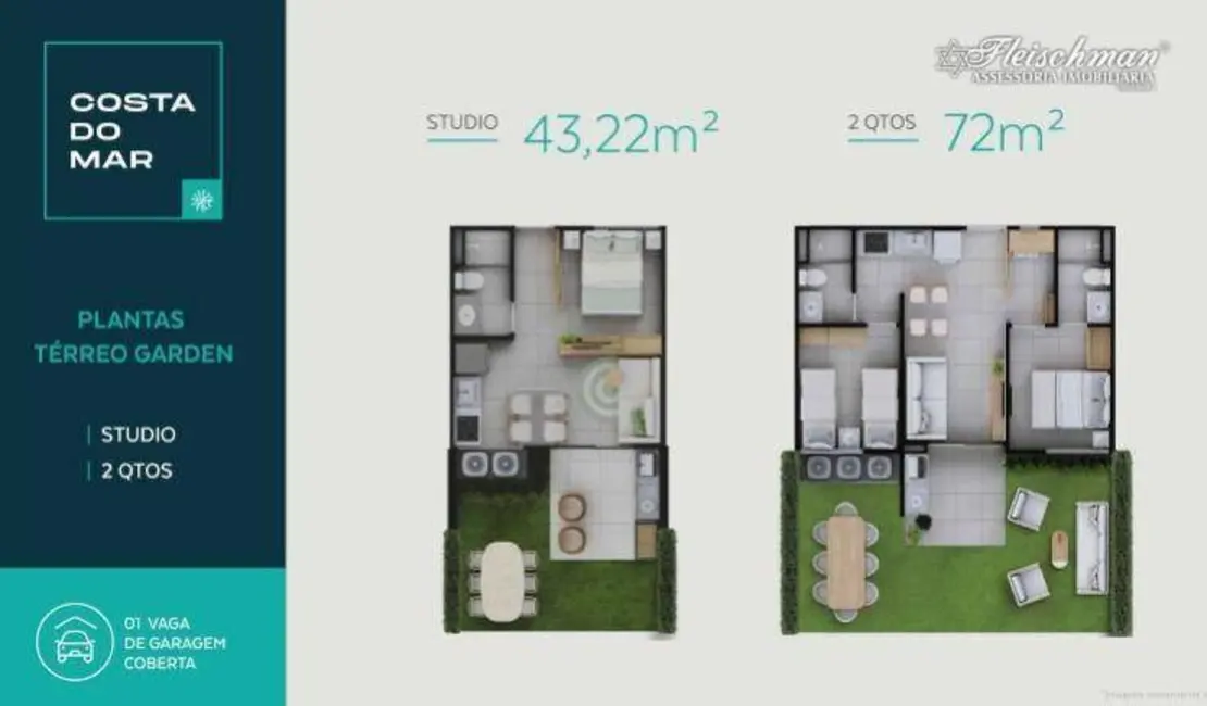 Foto 4 de Apartamento com 1 quarto à venda, 26m2 em Centro, Tamandare - PE