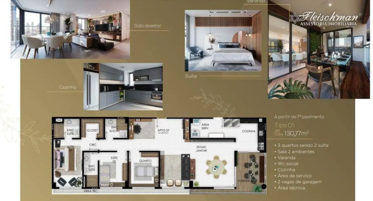 Foto 6 de Apartamento com 3 quartos à venda, 87m2 em Manaíra, Joao Pessoa - PB