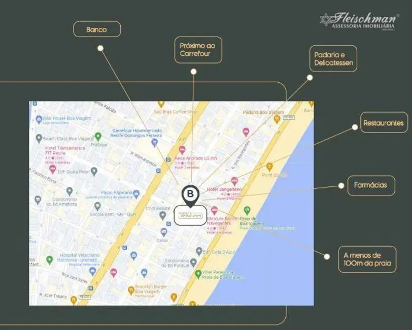 Apartamento com 2 quartos à venda, 50m2 em Boa Viagem, Recife - PE - imagem 4 Foto 4 de Apartamento com 2 quartos à venda, 50m2 em Boa Viagem, Recife - PE