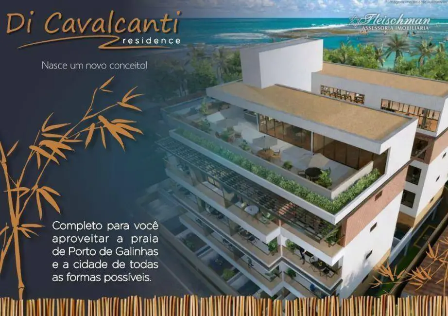 Foto 1 de Apartamento com 1 quarto à venda, 39m2 em Porto de Galinhas, Ipojuca - PE
