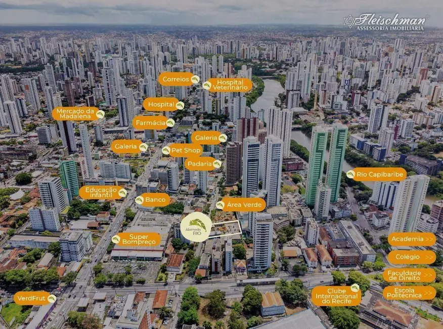 Foto 5 de Apartamento com 3 quartos à venda, 93m2 em Madalena, Recife - PE