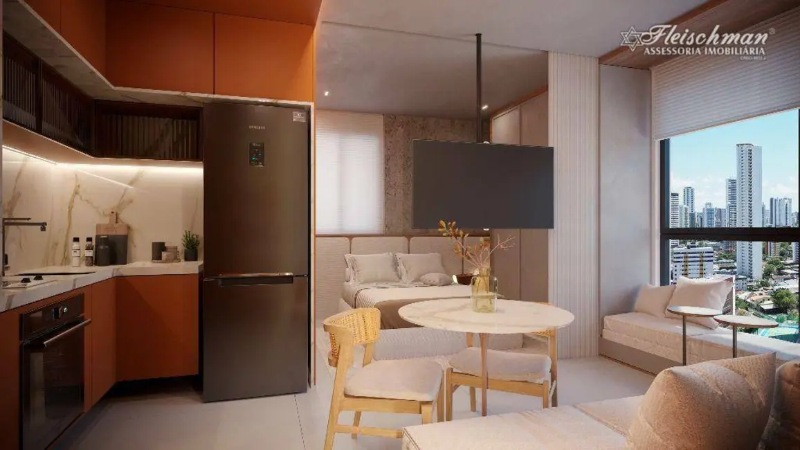 Foto 4 de Apartamento com 1 quarto à venda, 26m2 em Madalena, Recife - PE