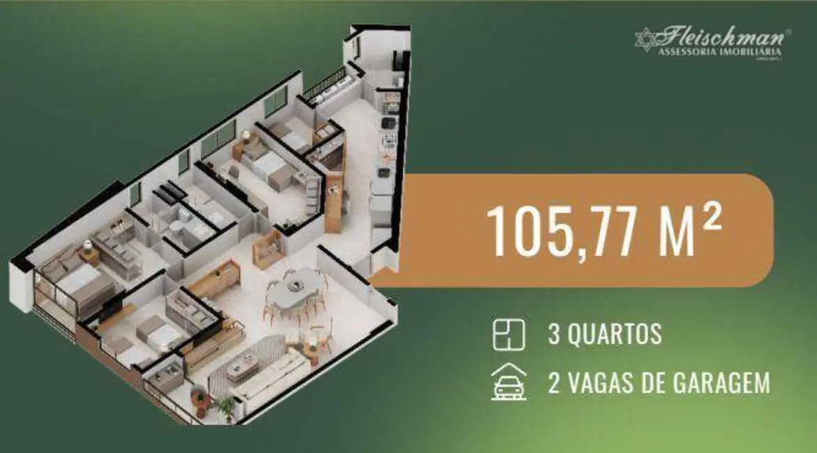 Foto 2 de Apartamento com 3 quartos à venda, 105m2 em Poço, Recife - PE