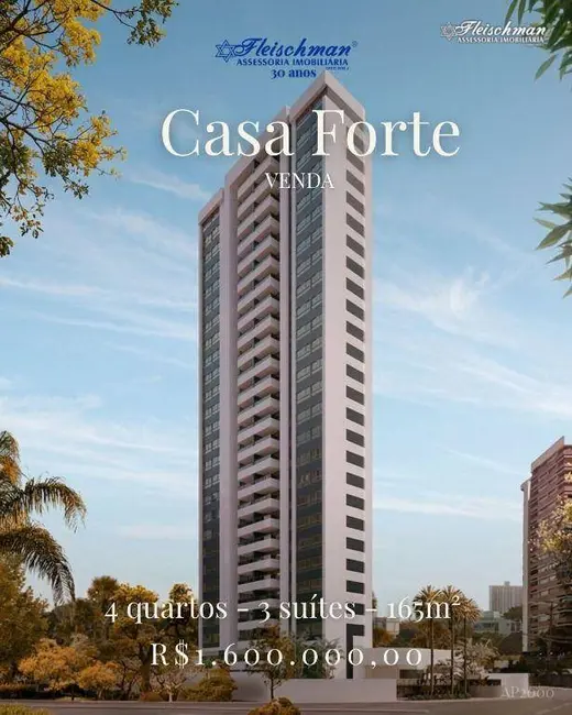 Foto 1 de Apartamento com 4 quartos à venda, 165m2 em Apipucos, Recife - PE