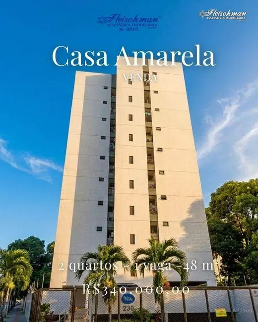 Foto 1 de Apartamento com 2 quartos à venda, 48m2 em Casa Amarela, Recife - PE