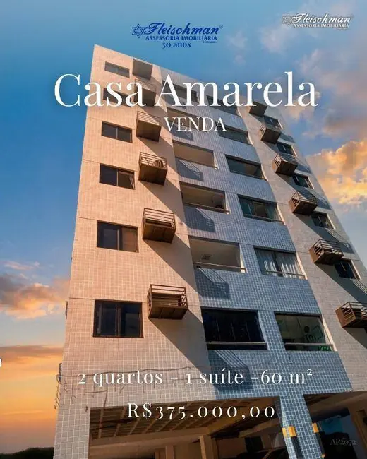 Foto 1 de Apartamento com 2 quartos à venda e para alugar, 60m2 em Casa Amarela, Recife - PE