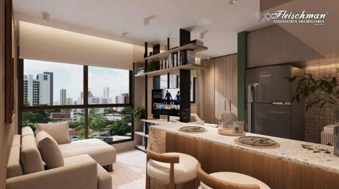 Foto 1 de Kitnet com 1 quarto à venda, 26m2 em Casa Forte, Recife - PE