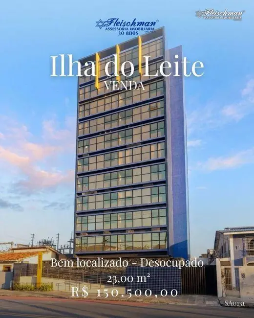 Foto 1 de Sala Comercial à venda e para alugar, 23m2 em Ilha do Leite, Recife - PE