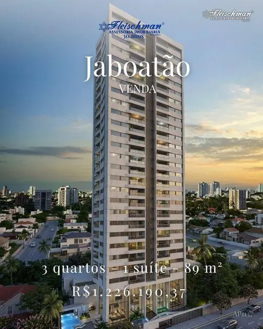 Foto 1 de Apartamento com 3 quartos à venda, 89m2 em Centro, Jaboatao Dos Guararapes - PE