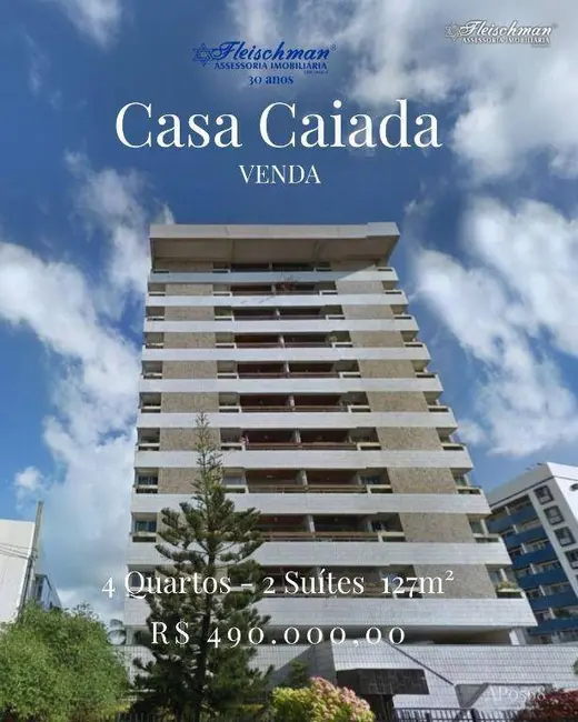 Foto 1 de Apartamento com 4 quartos à venda, 147m2 em Casa Caiada, Olinda - PE