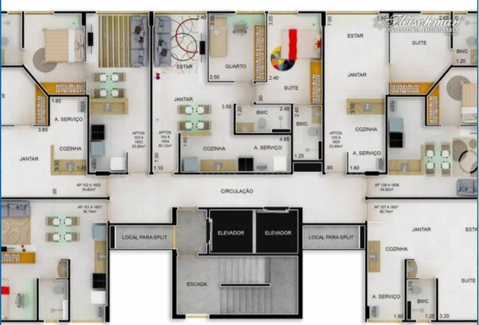 Foto 4 de Loft / Flat com 2 quartos à venda, 55m2 em Casa Caiada, Olinda - PE