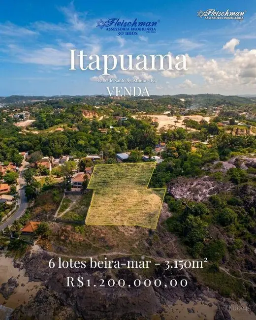 Foto 1 de Terreno / Lote à venda, 3150m2 em Cabo De Santo Agostinho - PE