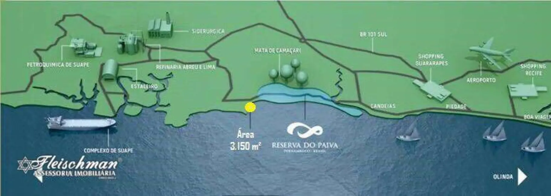 Foto 8 de Terreno / Lote à venda, 3150m2 em Cabo De Santo Agostinho - PE