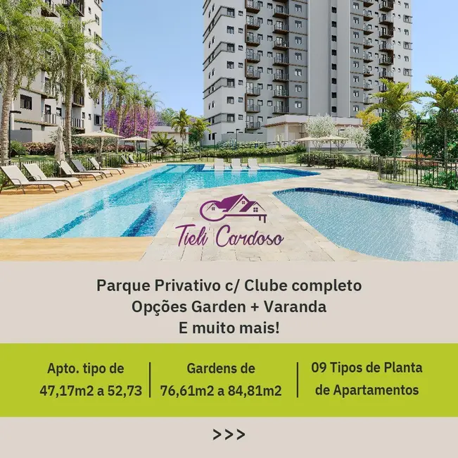 Foto 3 de Apartamento com 2 quartos à venda, 47m2 em Reserva Petrus, Indaiatuba - SP