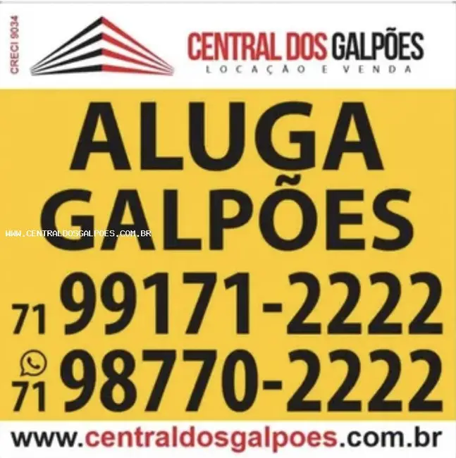 Foto 2 de Armazém / Galpão para alugar, 1600m2 em Feira De Santana - BA