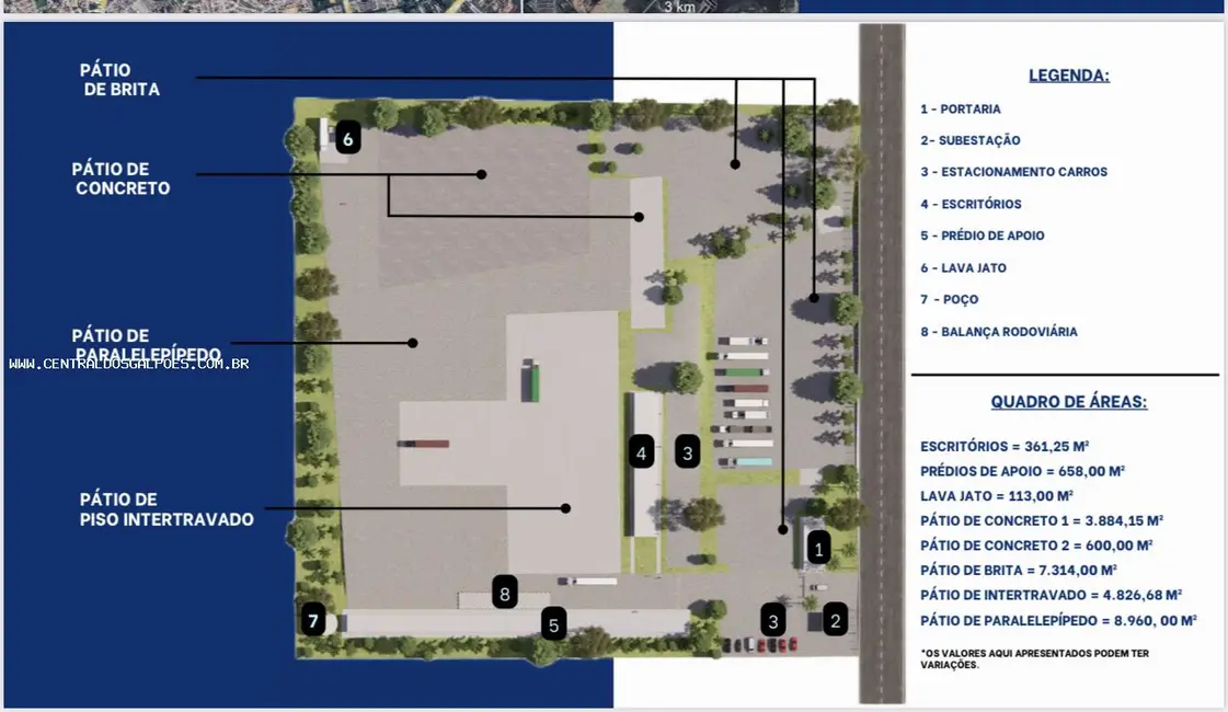 Terreno / Lote para alugar, 40000m2 em Camacari - BA - imagem 4 Foto 4 de Terreno / Lote para alugar, 40000m2 em Camacari - BA