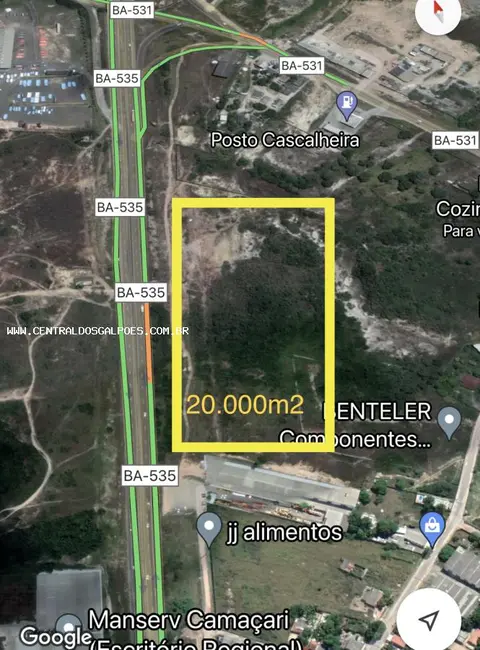 Foto 1 de Terreno / Lote à venda, 25000m2 em Simoes Filho - BA