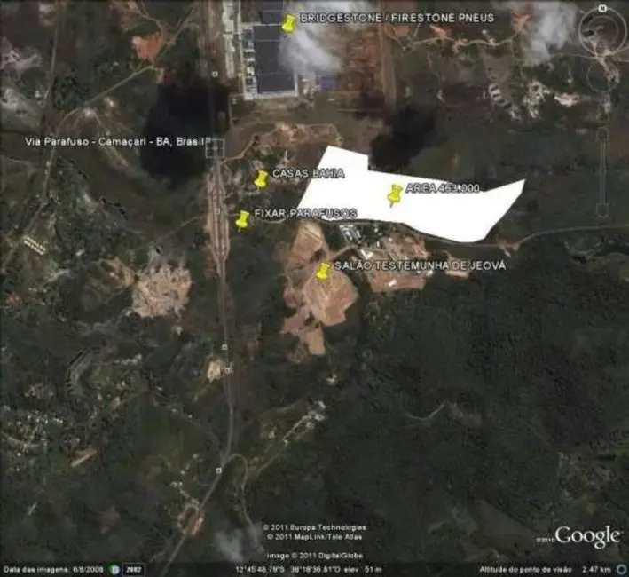Foto 1 de Terreno / Lote à venda, 90000m2 em Camacari - BA