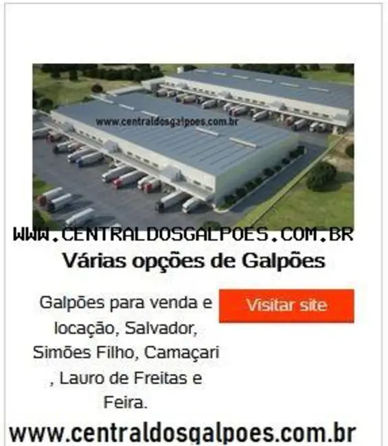 Foto 2 de Armazém / Galpão para alugar, 1500m2 em Simoes Filho - BA