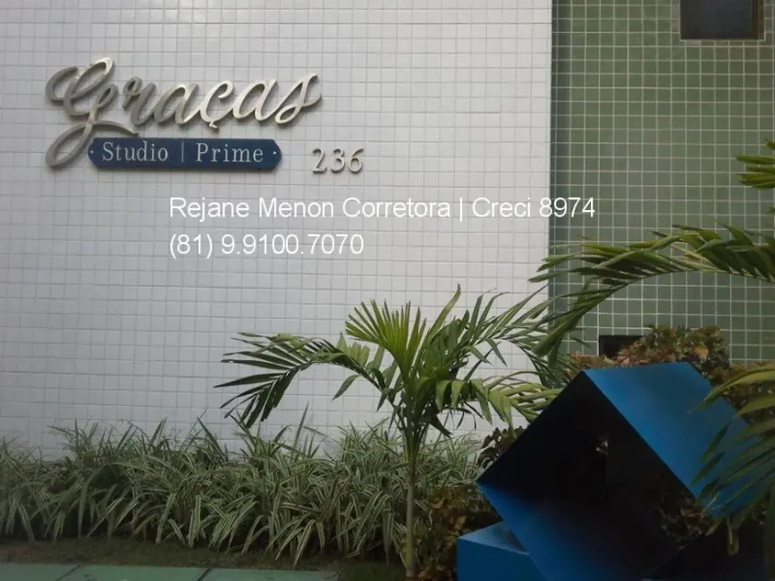 Foto 3 de Apartamento com 1 quarto à venda, 34m2 em Graças, Recife - PE