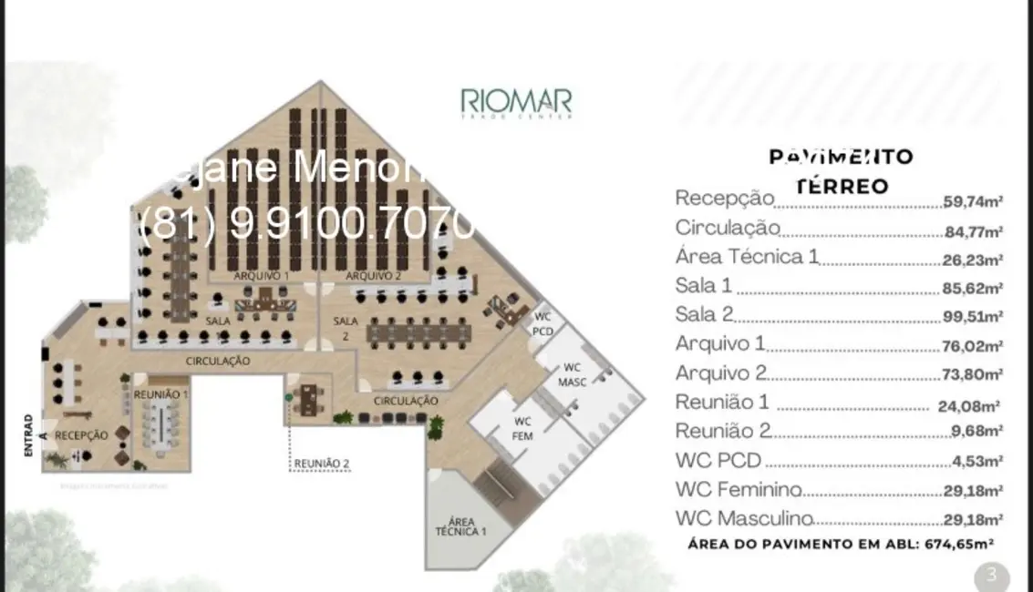 Foto 3 de Loja para alugar, 1047m2 em Pina, Recife - PE