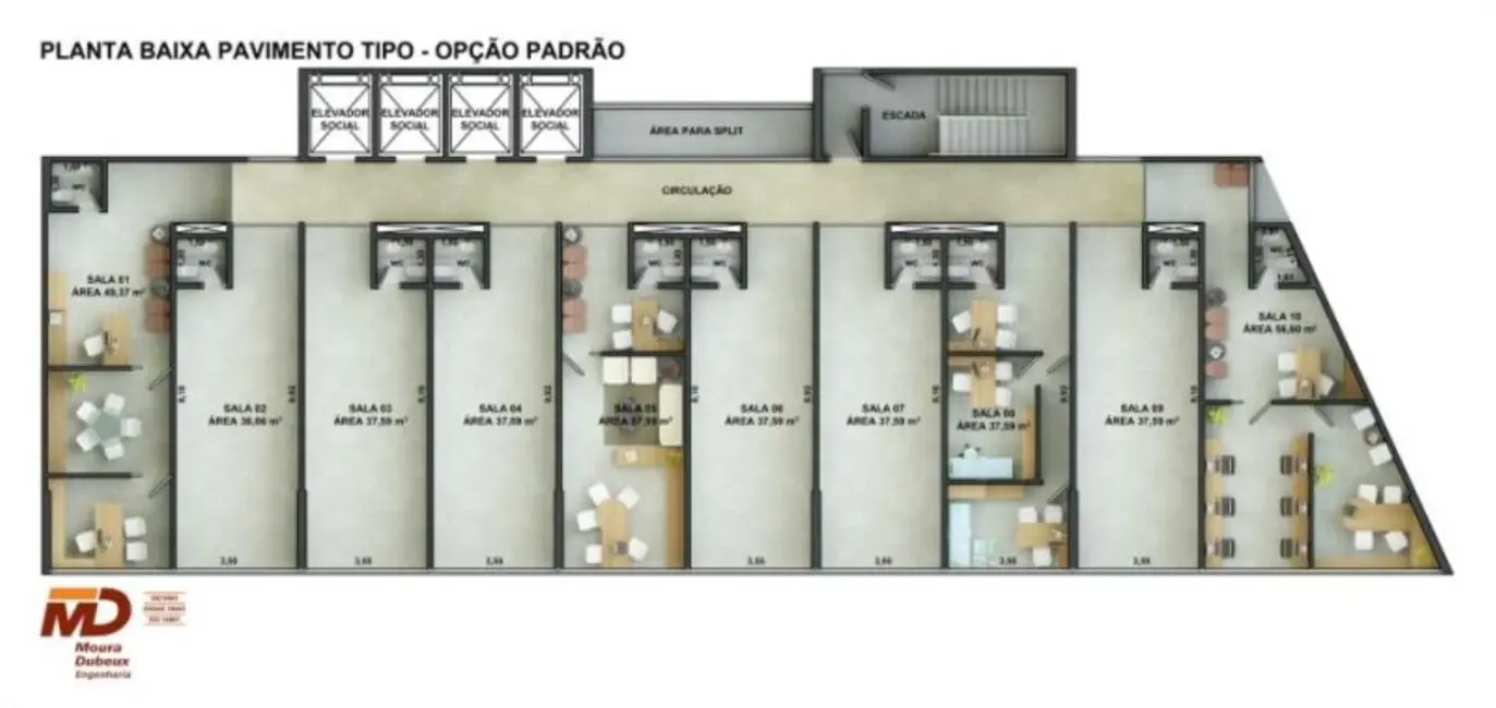 Foto 5 de Sala Comercial para alugar, 38m2 em Espinheiro, Recife - PE
