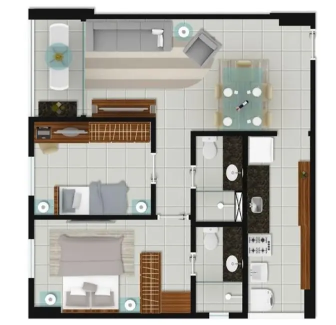 Foto 6 de Apartamento com 3 quartos à venda, 68m2 em Encruzilhada, Recife - PE