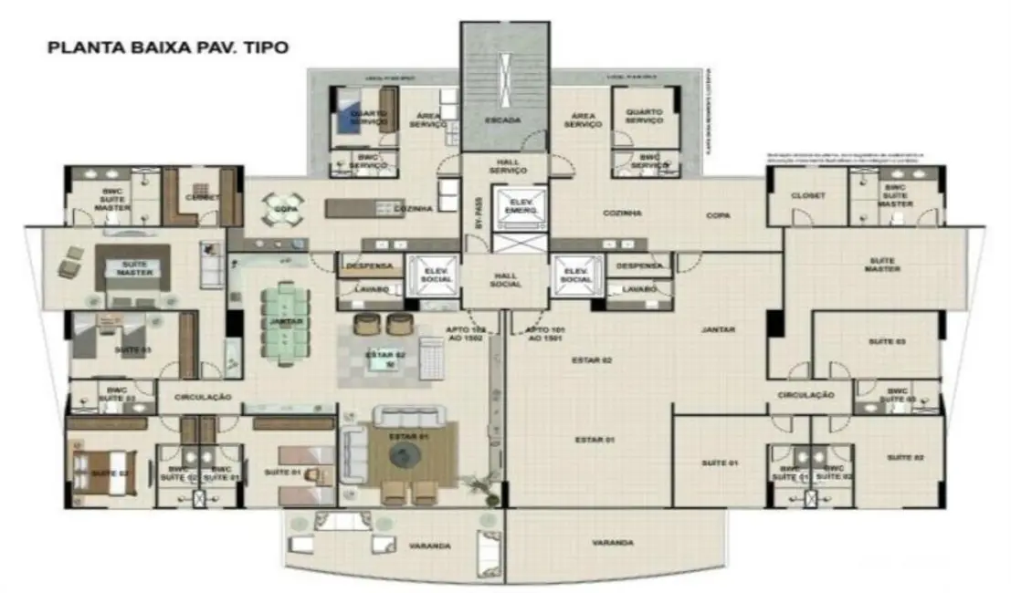 Foto 5 de Apartamento com 4 quartos à venda, 256m2 em Casa Forte, Recife - PE