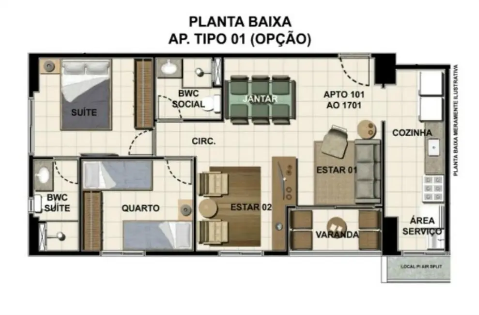 Foto 6 de Apartamento com 2 quartos à venda, 58m2 em Encruzilhada, Recife - PE