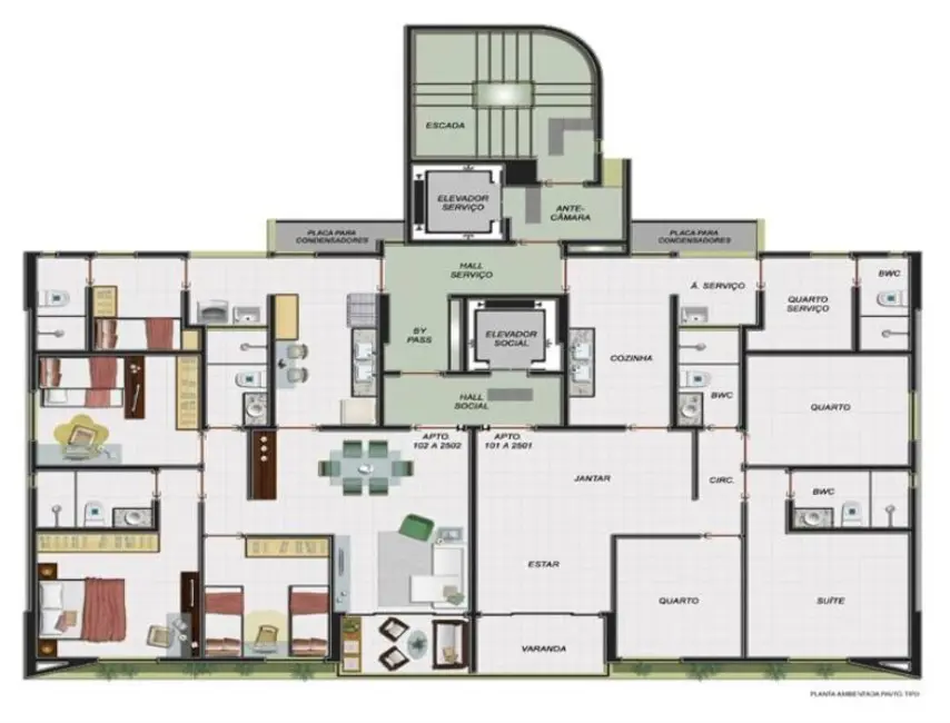 Foto 3 de Apartamento com 3 quartos à venda, 85m2 em Madalena, Recife - PE