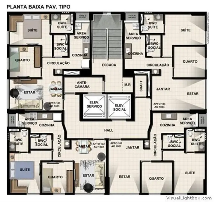 Apartamento com 2 quartos à venda, 42m2 em Casa Amarela, Recife - PE - imagem 3 Foto 3 de Apartamento com 2 quartos à venda, 42m2 em Casa Amarela, Recife - PE
