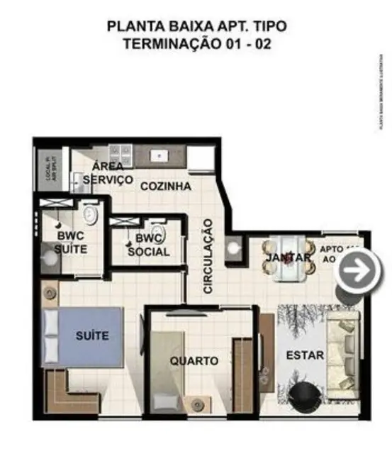 Apartamento com 2 quartos à venda, 42m2 em Casa Amarela, Recife - PE - imagem 9 Foto 9 de Apartamento com 2 quartos à venda, 42m2 em Casa Amarela, Recife - PE