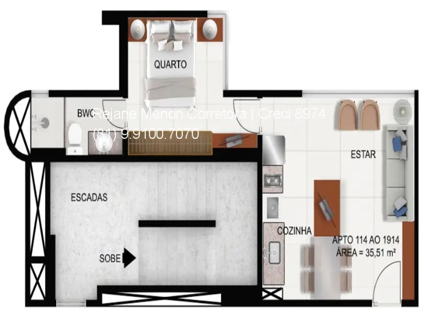 Foto 8 de Apartamento com 2 quartos à venda, 62m2 em São José, Recife - PE