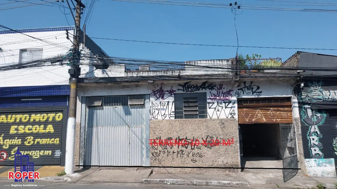 Foto 1 de Terreno / Lote à venda, 200m2 em Vila Fátima, São Paulo - SP