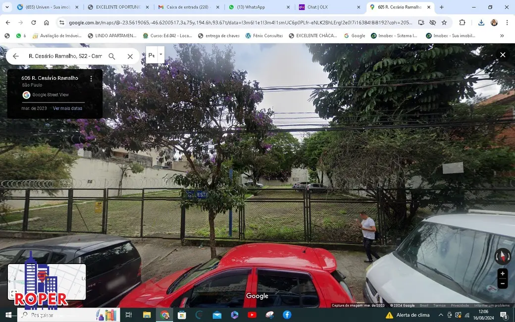 Foto 4 de Terreno / Lote à venda, 3315m2 em Cambuci, São Paulo - SP