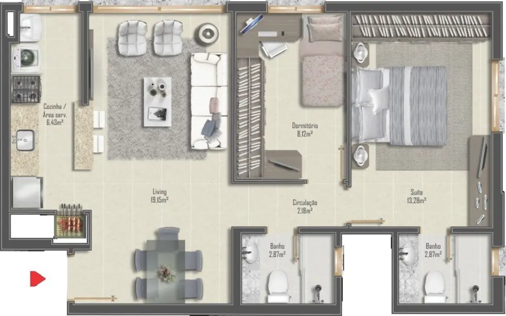 Foto 6 de Apartamento com 2 quartos à venda, 66m2 em Higienópolis, Porto Alegre - RS