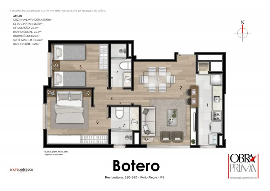 Apartamento com 2 quartos à venda, 59m2 em Higienópolis, Porto Alegre - RS - imagem 6 Foto 6 de Apartamento com 2 quartos à venda, 59m2 em Higienópolis, Porto Alegre - RS