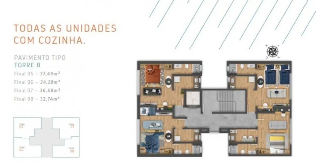 Foto 9 de Apartamento com 1 quarto à venda, 33m2 em Centro Histórico, Porto Alegre - RS