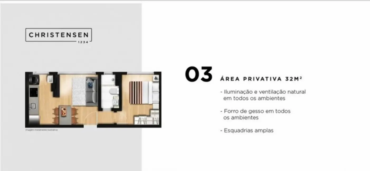 Foto 8 de Apartamento com 1 quarto à venda, 32m2 em Bom Fim, Porto Alegre - RS