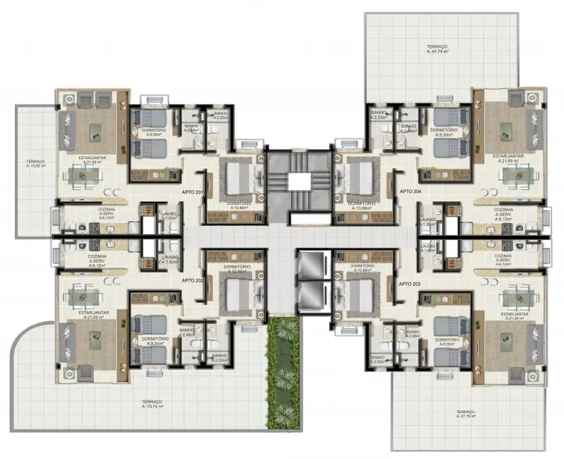 Foto 9 de Apartamento com 2 quartos à venda, 72m2 em Jardim Botânico, Porto Alegre - RS