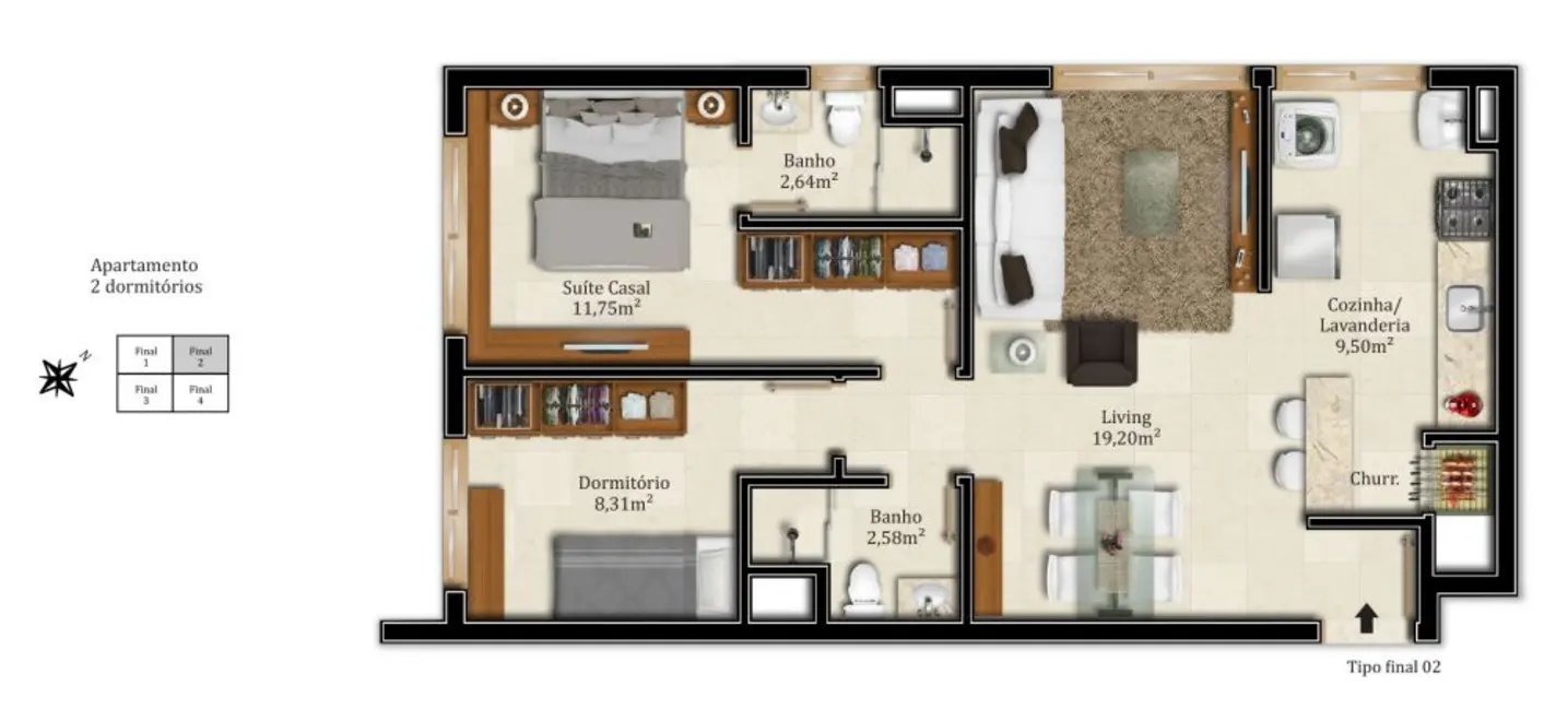 Foto 6 de Apartamento com 2 quartos à venda, 68m2 em Santana, Porto Alegre - RS