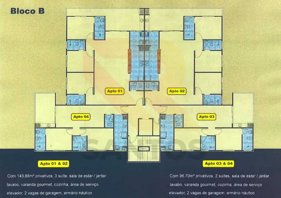 Foto 8 de Apartamento com 3 quartos à venda, 144m2 em Ubatuba - SP