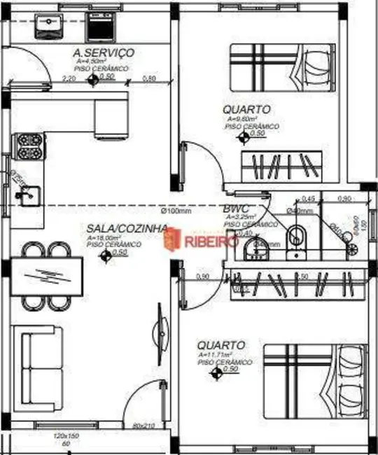 Casa com 2 quartos à venda, 300m2 em Coloninha, Ararangua - SC - imagem 5 Foto 5 de Casa com 2 quartos à venda, 300m2 em Coloninha, Ararangua - SC