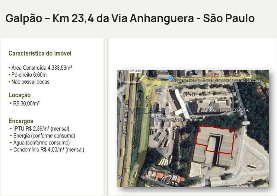 Foto 2 de Armazém / Galpão para alugar, 4383m2 em Residencial Sol Nascente, São Paulo - SP